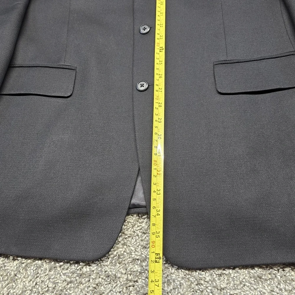 Gianni Versace Tessuti Mens Blazer Sports Coat Size 52L Black